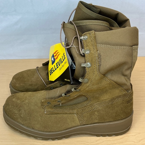 NWT Belleville Hot Weather Desert Tan Steel Toe  EH Work boots Size:  11 Reg - Picture 1 of 16